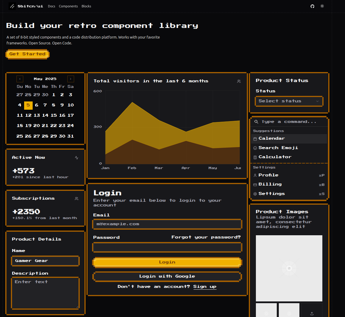 8bitcn-ui project thumbnail
